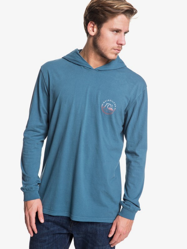 quiksilver, SNAP BACK LS HOODY, TAPESTRY (bph0) 0 SNAP BACK LS HOODY Blue AQYZT06457 Quiksilver