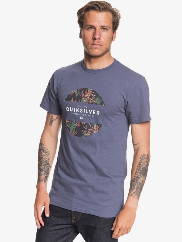 quiksilver, Mixed Prints Tee, NIGHT SHADOW (bpt0) 0 Mixed Prints Tee Blue AQYZT06540 Quiksilver