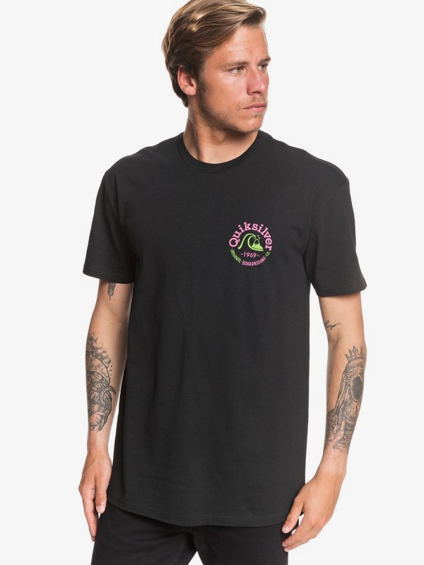 quiksilver, Reverse Tee, BLACK (kvj0) 0 Reverse Tee Black AQYZT06545 Quiksilver