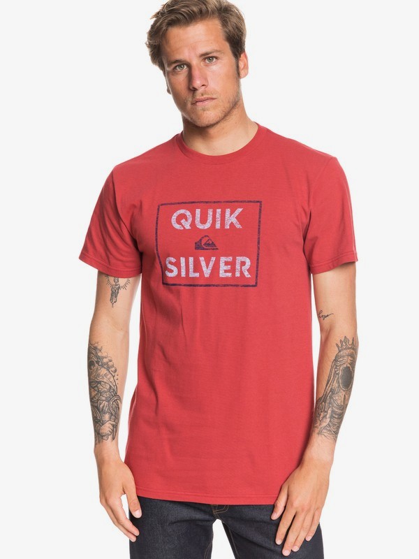 quiksilver, Boxed Intent Tee, GARNET (rqk0) 0 Boxed Intent Tee Red AQYZT06549 Quiksilver