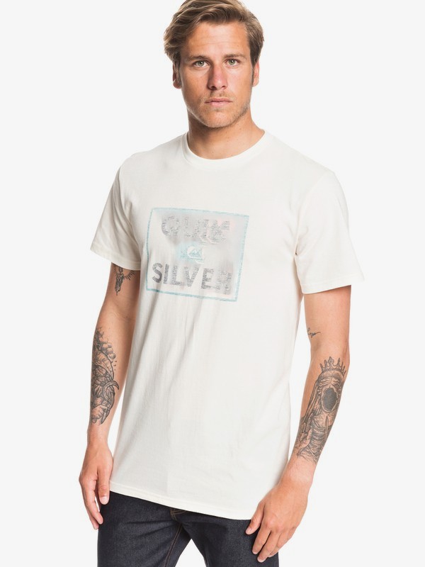 quiksilver, Boxed Intent Tee, ANTIQUE WHITE (wcl0) 0 Boxed Intent Tee White AQYZT06549 Quiksilver