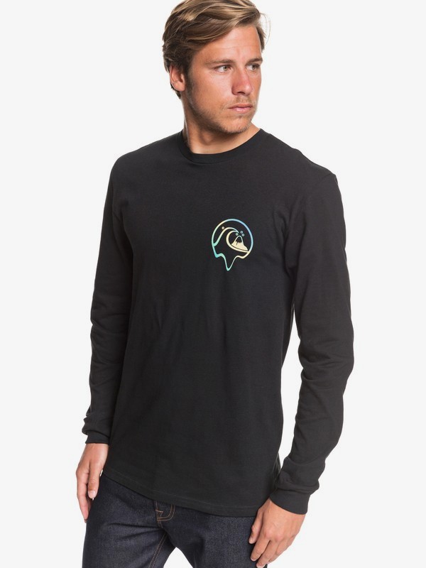 quiksilver, Melted Mix Long Sleeve Tee, BLACK (kvj0) 0 Melted Mix Long Sleeve Tee Black AQYZT06559 Quiksilver
