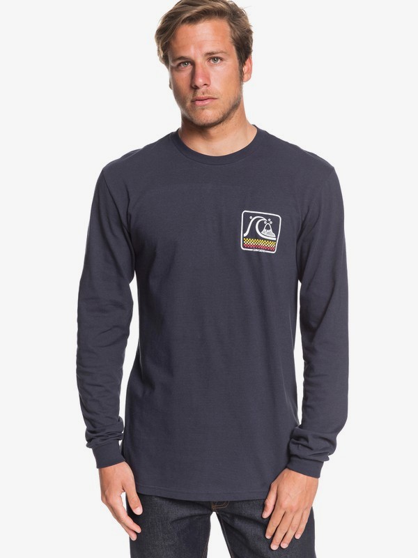 quiksilver, Bubble Buggy Long Sleeve Tee, NAVY BLAZER (byj0) 0 Bubble Buggy Long Sleeve Tee Blue AQYZT06561 Quiksilver