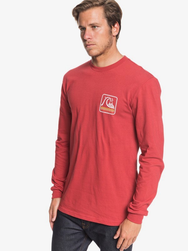 quiksilver, Bubble Buggy Long Sleeve Tee, GARNET (rqk0) 0 Bubble Buggy Long Sleeve Tee Red AQYZT06561 Quiksilver