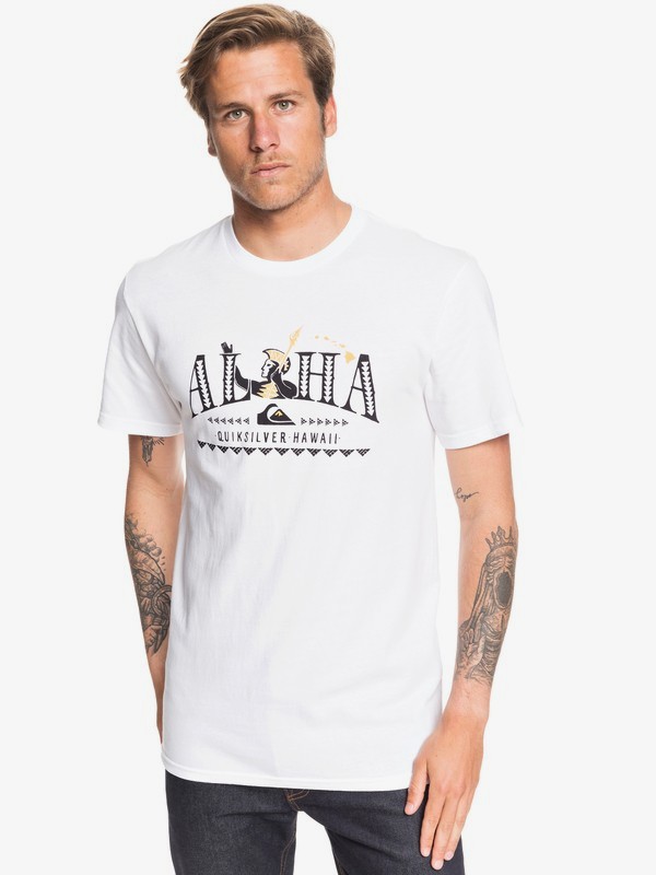 quiksilver, King Aloha Tee, WHITE (wbb0) 0 King Aloha Tee White AQYZT06583 Quiksilver