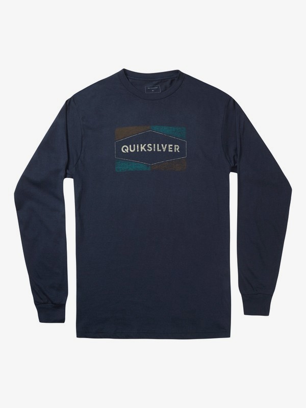 quiksilver, Chappy Long Sleeve Tee, NAVY (ktp0) 0 Chappy Long Sleeve Tee Black AQYZT06869 Quiksilver