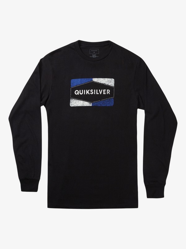 quiksilver, Chappy Long Sleeve Tee, BLACK (kvj0) 0 Chappy Long Sleeve Tee Black AQYZT06869 Quiksilver