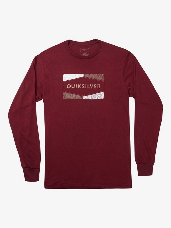 quiksilver, Chappy Long Sleeve Tee, BURGUNDY (rrm0) 0 Chappy Long Sleeve Tee Red AQYZT06869 Quiksilver