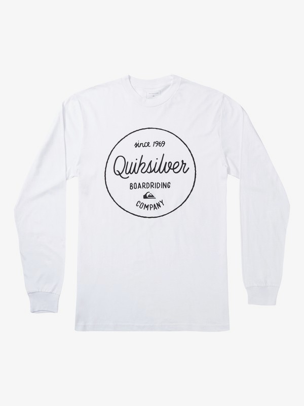 quiksilver, Activist Morning Long Sleeve Tee, WHITE (wbb0) 0 Activist Morning Long Sleeve Tee White AQYZT06872 Quiksilver