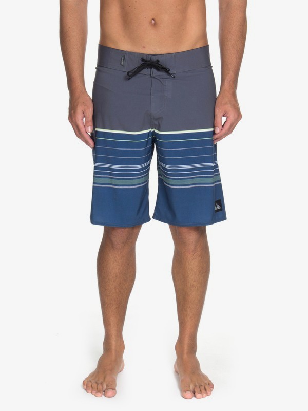 quiksilver, Bermuda Boardshort Slab Stripe 21" Quiksilver, CYAN BLUE* (bkv6) 0 Bermuda Boardshort Slab Stripe 21" Quiksilver Azul BR60012597 Quiksilver
