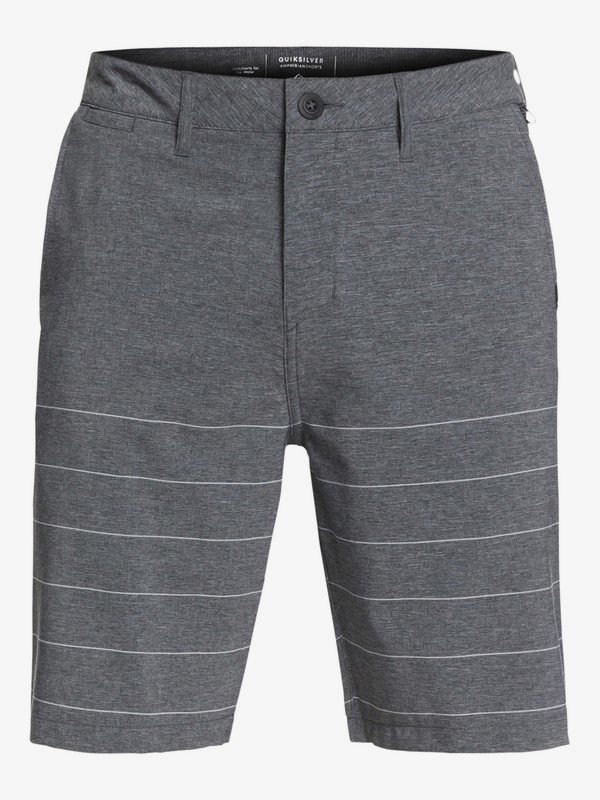 quiksilver, Bermuda Amphibian Union Stripe 20" Quiksilver, TRUE BLACK (kvj0) 0 Bermuda Amphibian Union Stripe 20" Quiksilver BR60031132 Quiksilver