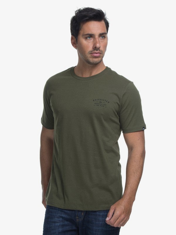 quiksilver, Camiseta Manga Curta Regular Fit Spacer Facer Quiksilver, ARMY* (arm) 0 Camiseta Manga Curta Regular Fit Spacer Facer Quiksilver Verde BR61114408 Quiksilver