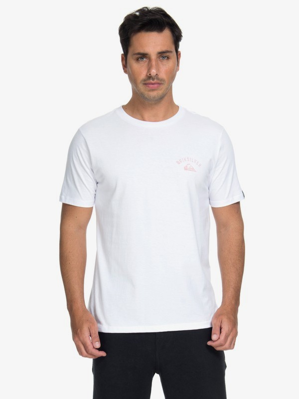 quiksilver, Camiseta Stacked Up Quiksilver, WHITE (wht) 0 Camiseta Stacked Up Quiksilver Branco BR61114653 Quiksilver