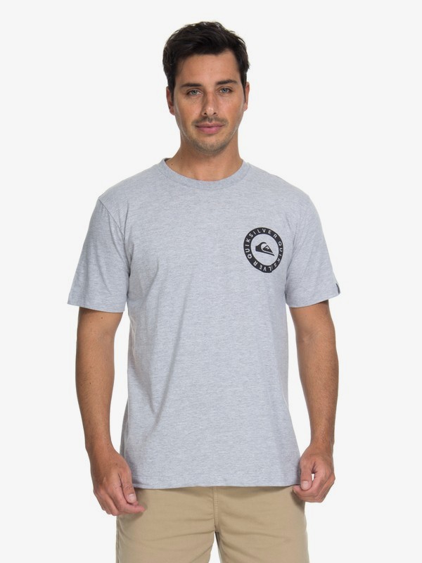 quiksilver, Camiseta Shores Vibes Quiksilver, GREY HEATHER* (grh) 0 Camiseta Shores Vibes Quiksilver Cinza BR61114657 Quiksilver