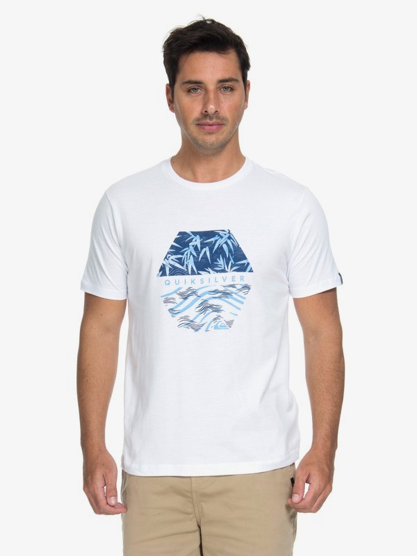 quiksilver, Camiseta Bamboo Breakfast Quiksilver, WHITE (wht) 0 Camiseta Bamboo Breakfast Quiksilver Branco BR61114672 Quiksilver
