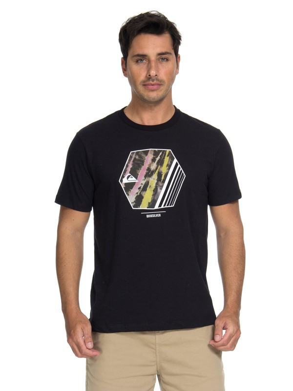 quiksilver, Camiseta Wild Vision Quiksilver, BLACK ABKL (blk) 0 Camiseta Wild Vision Quiksilver Preto BR61114675 Quiksilver