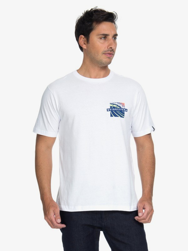 quiksilver, Camiseta Tropic Eruption Quiksilver, SNOW WHITE (wht) 0 Camiseta Tropic Eruption Quiksilver Branco BR61114685 Quiksilver