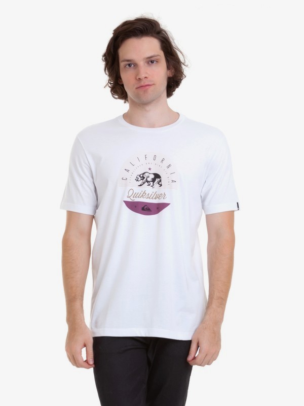 quiksilver, Camiseta Cali Classic Quiksilver, WHITE 2* (934) 0 Camiseta Cali Classic Quiksilver BR61114686 Quiksilver