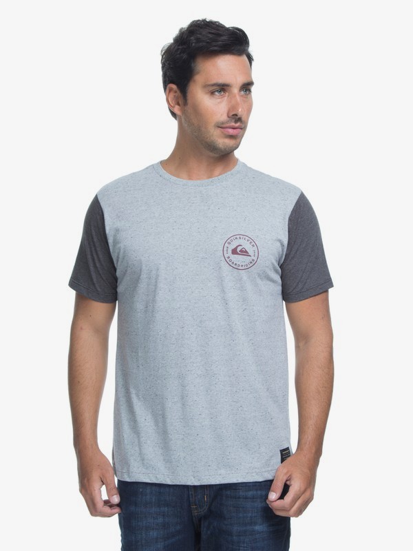 quiksilver, Camiseta Manga Curta Slim Fit Chose Quiksilver, GREY* (gre) 0 Camiseta Manga Curta Slim Fit Chose Quiksilver Verde BR61142858 Quiksilver