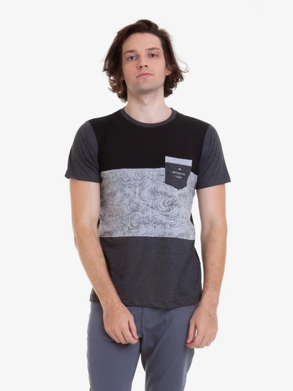 quiksilver, Camiseta Recorte Quiksilver, BLACK ABKL (blk) 0 Camiseta Recorte Quiksilver Preto BR61142963 Quiksilver
