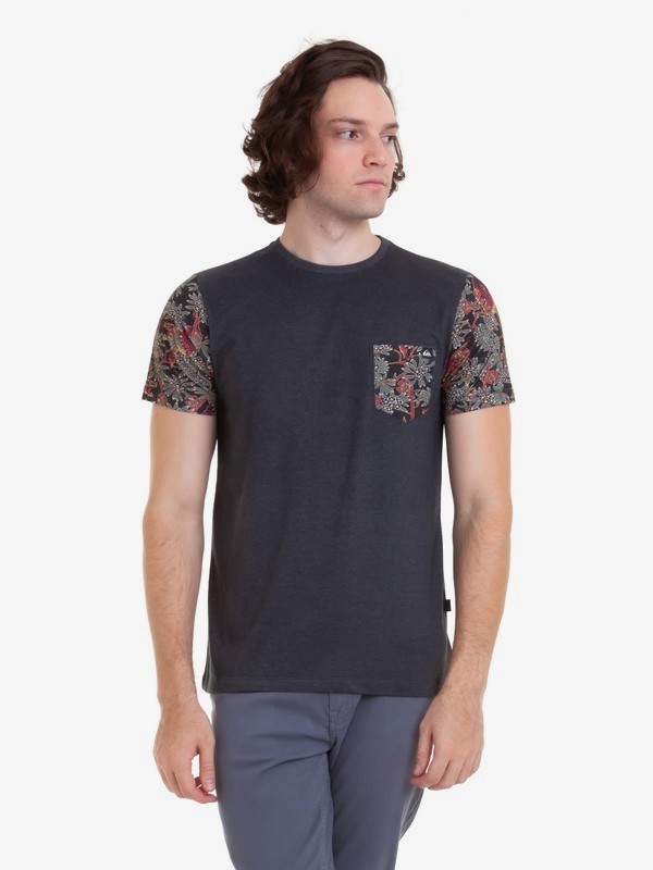 quiksilver, Camiseta Alta Tee Quiksilver, BLACK HEATHER* (bkhe) 0 Camiseta Alta Tee Quiksilver Cinza BR61142964 Quiksilver