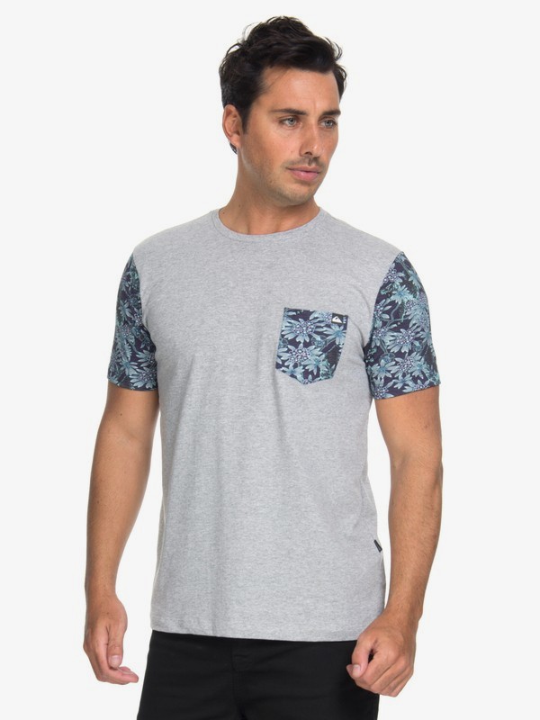 quiksilver, Camiseta Alta Tee Quiksilver, GREY HEATHER (grh) 0 Camiseta Alta Tee Quiksilver Cinza BR61142964 Quiksilver