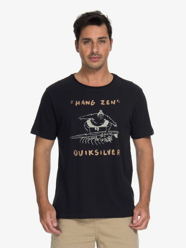 quiksilver, Camiseta Hang Zen Quiksilver, BLACK ABKL (blk) 0 Camiseta Hang Zen Quiksilver Preto BR61143002 Quiksilver