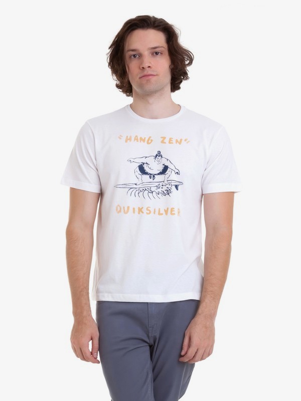 quiksilver, Camiseta Hang Zen Quiksilver, SNOW WHITE* (snw) 0 Camiseta Hang Zen Quiksilver Branco BR61143002 Quiksilver