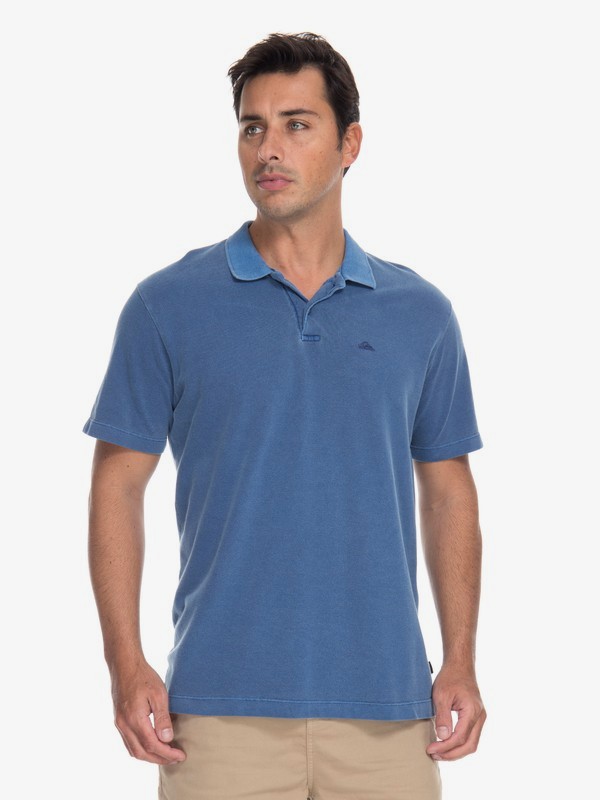 quiksilver, Camiseta Polo Piquet Dyed Quiksilver, BIJOU BLUE (bng6) 0 Camiseta Polo Piquet Dyed Quiksilver BR61161551 Quiksilver