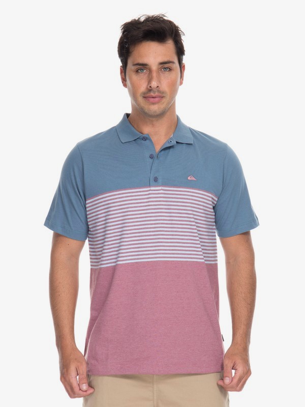 quiksilver, Camiseta Polo Volley Quiksilver, BIJOU BLUE (bng6) 0 Camiseta Polo Volley Quiksilver BR61161553 Quiksilver