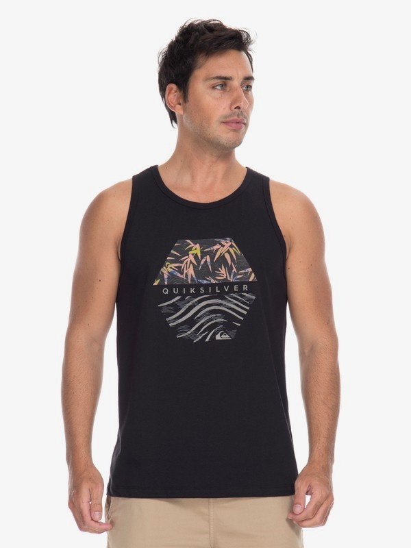 quiksilver, Camiseta Regata Bamboo Breakfast Quiksilver, BLACK* (blk) 0 Camiseta Regata Bamboo Breakfast Quiksilver Preto BR61231991 Quiksilver