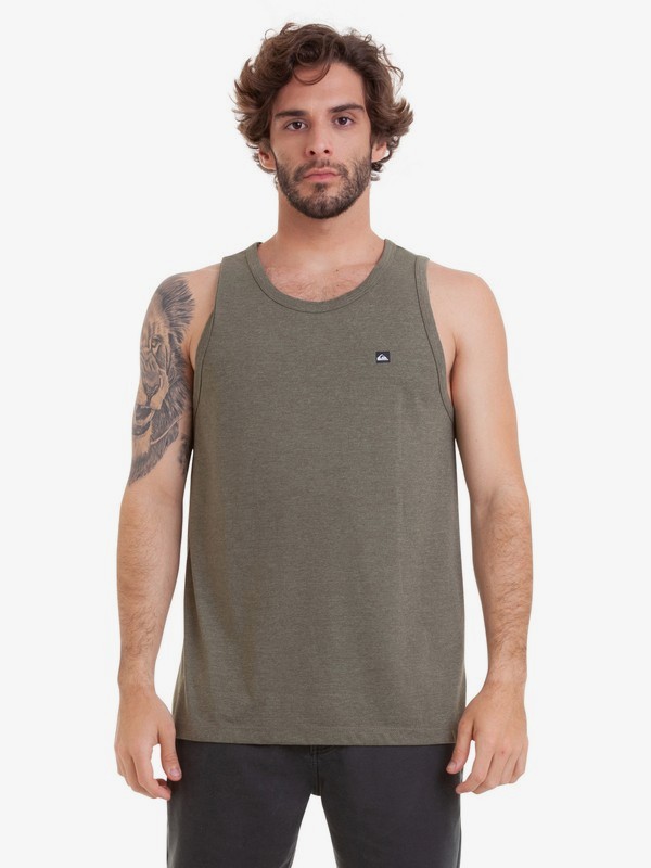 quiksilver, Camiseta Regata Slim Transfer Quiksilver, THYME HEATHER* (thht) 0 Camiseta Regata Slim Transfer Quiksilver BR61232053 Quiksilver