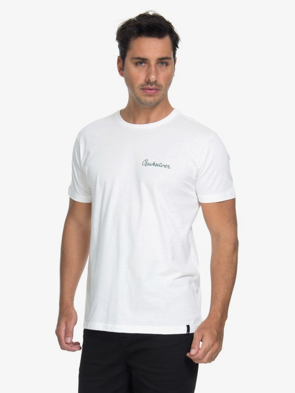 quiksilver, Camiseta Six Foot and Single Quiksilver, SNOW WHITE* (snw) 0 Camiseta Six Foot and Single Quiksilver Branco BR61241620 Quiksilver