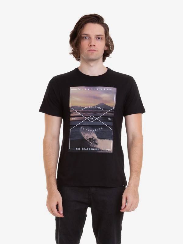quiksilver, Camiseta Graphic Quiksilver, BLACK* (blk) 0 Camiseta Graphic Quiksilver Preto BR61241624 Quiksilver