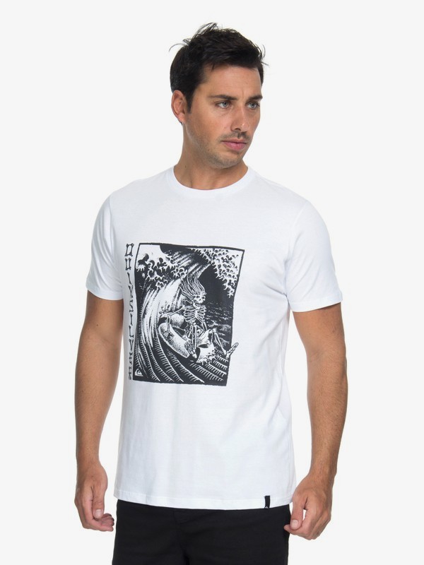 quiksilver, Camiseta Rough Sea Quiksilver, WHITE (wht) 0 Camiseta Rough Sea Quiksilver Branco BR61241627 Quiksilver
