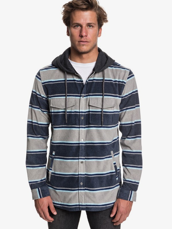 quiksilver, Camisa Manga Longa c/ Capuz Surf Days Hood Quiksilver, BLUE NIGHT SURF DAYS STRIPE* (bst3) 0 Camisa Manga Longa c/ Capuz Surf Days Hood Quiksilver BR62291182 Quiksilver