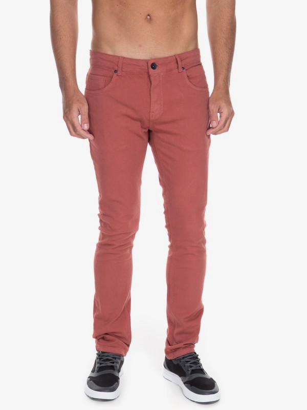 quiksilver, Calça Jeans Street Color Quiksilver, BARN RED* (brr) 0 Calça Jeans Street Color Quiksilver BR63331593 Quiksilver