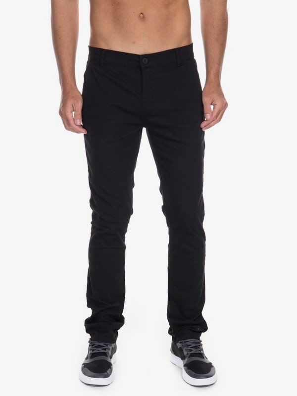 quiksilver, Calça Chino Quiksilver, BLACK* (blk) 0 Calça Chino Quiksilver Preto BR63351216 Quiksilver