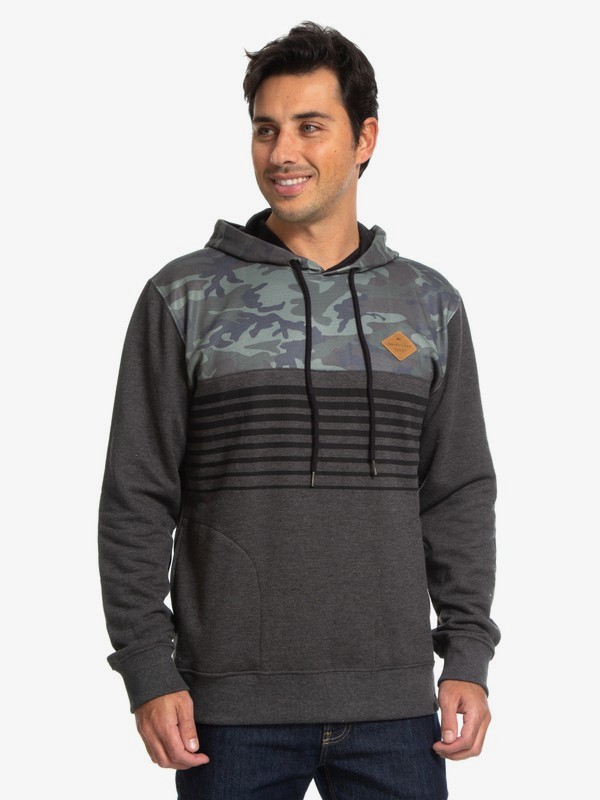 quiksilver, QK MOLETOM ESPECIAL PATTERN HOOD, BLACK* (blk) 0 QK MOLETOM ESPECIAL PATTERN HOOD Preto BR65511323 Quiksilver