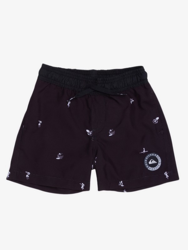 quiksilver, Bermuda Boardshort Infantil Pack Volley Quiksilver, BLACK* (kvj0) 0 Bermuda Boardshort Infantil Pack Volley Quiksilver Preto BR67011438 Quiksilver