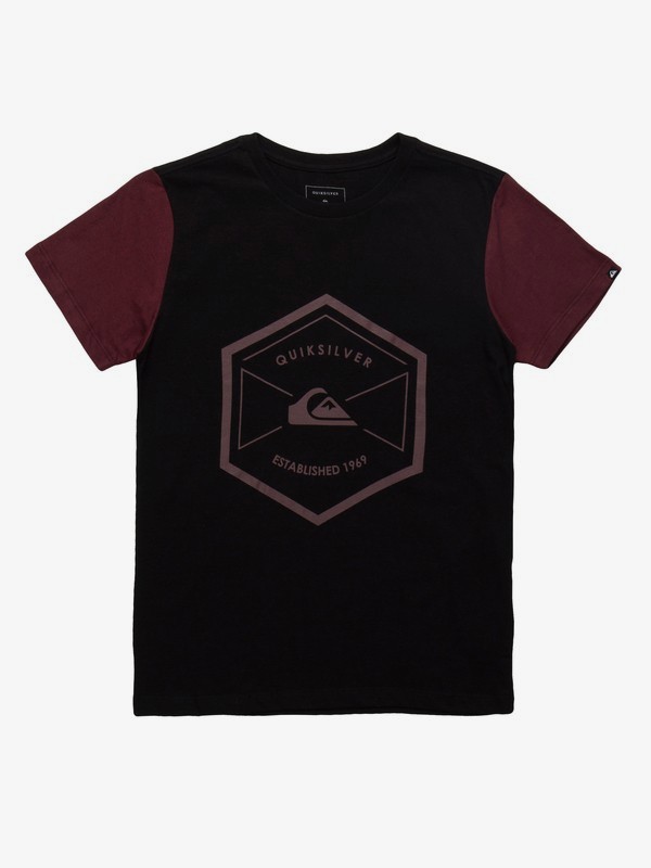 quiksilver, Camiseta Manga Curta Juvenil Octo Quiksilver, TRUE BLAK / BALTIC BLUE (blk) 0 Camiseta Manga Curta Juvenil Octo Quiksilver Preto BR68112084 Quiksilver