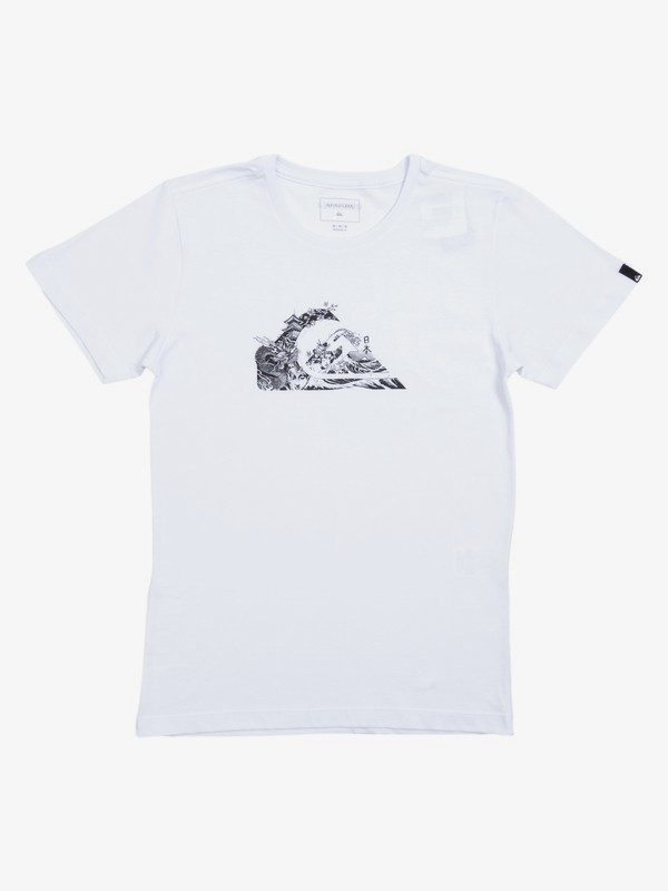 quiksilver, Camiseta Juvenil Japan Logo Quiksilver, WHITE (wht) 0 Camiseta Juvenil Japan Logo Quiksilver Branco BR68112117 Quiksilver