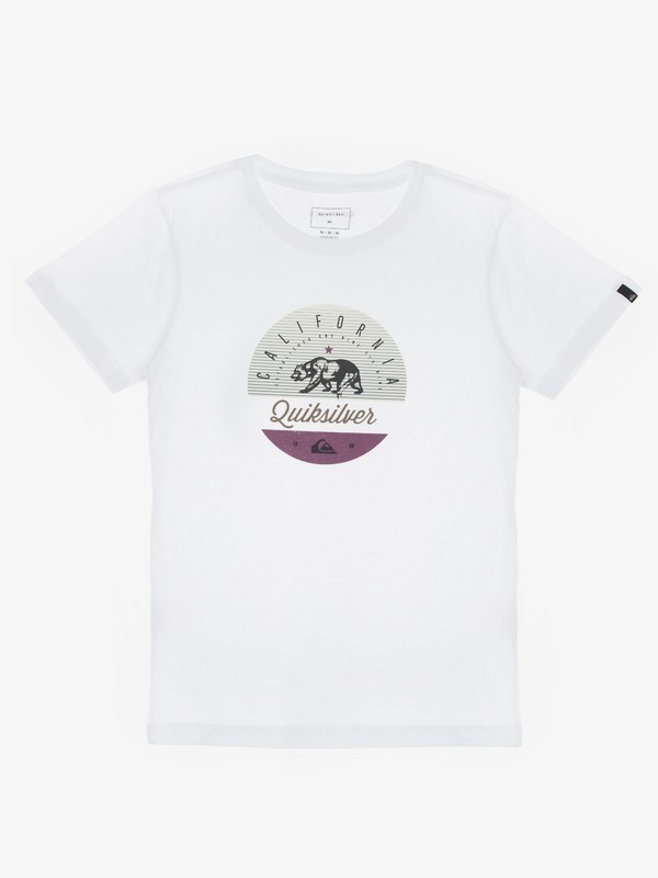 quiksilver, Camiseta Juvenil Cali Classic Quiksilver, WHITE (wht) 0 Camiseta Juvenil Cali Classic Quiksilver Branco BR68112128 Quiksilver