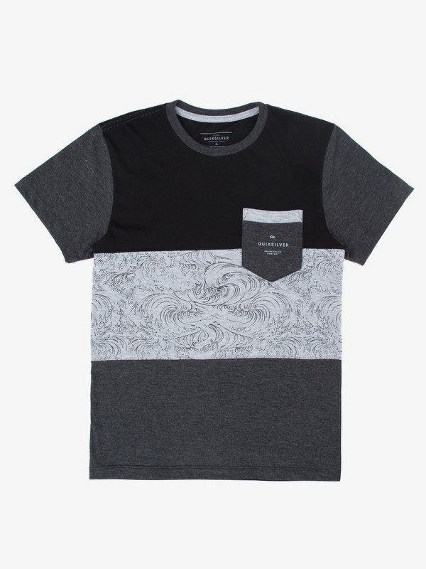 quiksilver, Camiseta Juvenil Recorte Quiksilver, BLACK* (blk) 0 Camiseta Juvenil Recorte Quiksilver Preto BR68141323 Quiksilver