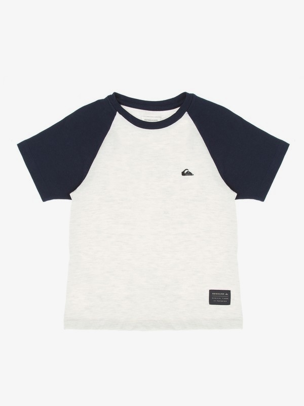 quiksilver, Camiseta Infantil Raglan Everyday Quiksilver, SNOW WHITE HEATHER* (wbk6) 0 Camiseta Infantil Raglan Everyday Quiksilver BR68141330 Quiksilver
