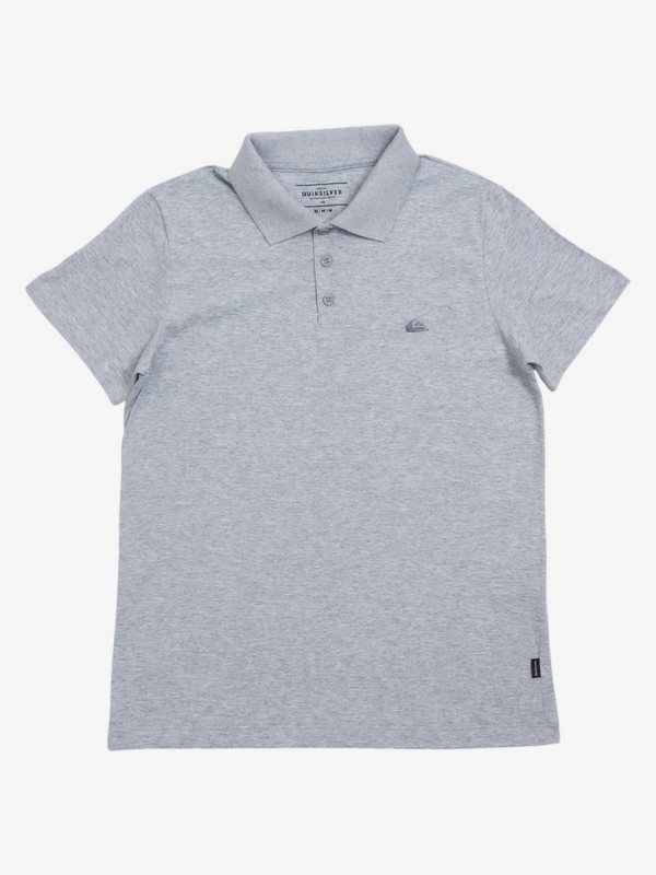 quiksilver, Camiseta Polo Juvenil Heather Quiksilver, GREY HEATHER (grh) 0 Camiseta Polo Juvenil Heather Quiksilver Cinza BR68161088 Quiksilver