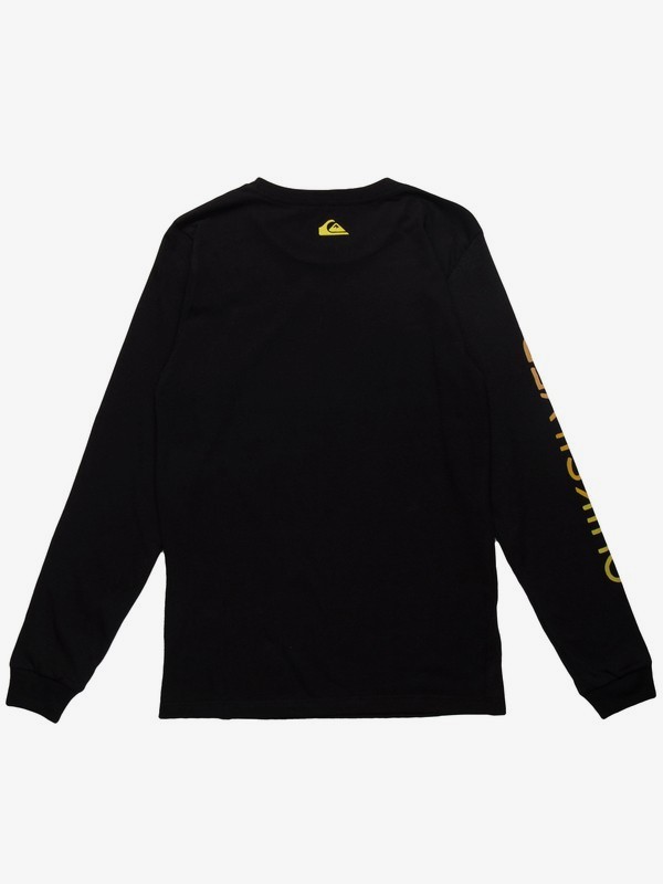 quiksilver, Camiseta Manga Longa Juvenil Kahu Quiksilver, TRUE BLAK / BALTIC BLUE (blk) 0 Camiseta Manga Longa Juvenil Kahu Quiksilver Preto BR68171091 Quiksilver