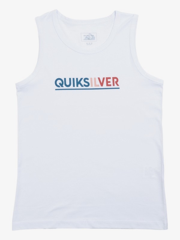quiksilver, Camiseta Regata Juvenil Opposite Attract Quiksilver, WHITE (wht) 0 Camiseta Regata Juvenil Opposite Attract Quiksilver Branco BR68231167 Quiksilver