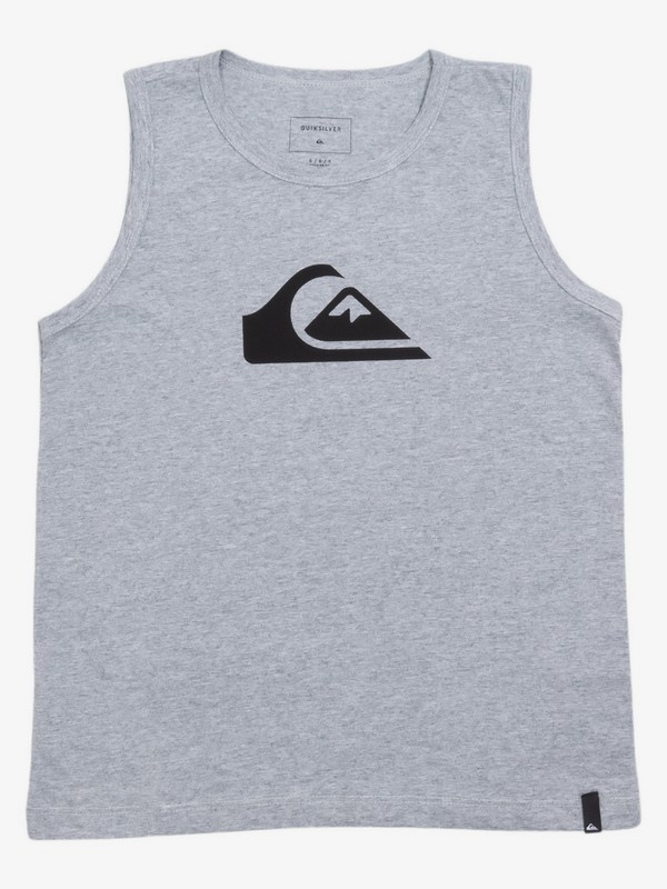 quiksilver, Camiseta Regata Infantil Básica Quiksilver, GREY HEATHER* (grh) 0 Camiseta Regata Infantil Básica Quiksilver Cinza BR68231174 Quiksilver