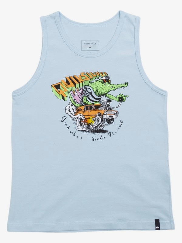 quiksilver, Camiseta Regata Infantil Ska Quiksilver, BABY BLUE* (bbb) 0 Camiseta Regata Infantil Ska Quiksilver Azul BR68231175 Quiksilver